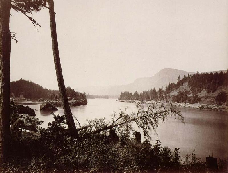 Carleton E.Watkins Vue du fleuve Columbia et de la chain des Cascades Germany oil painting art